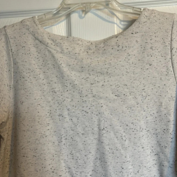 J. Jill women’s light gray speckled blouse size small - Picture 2 of 7